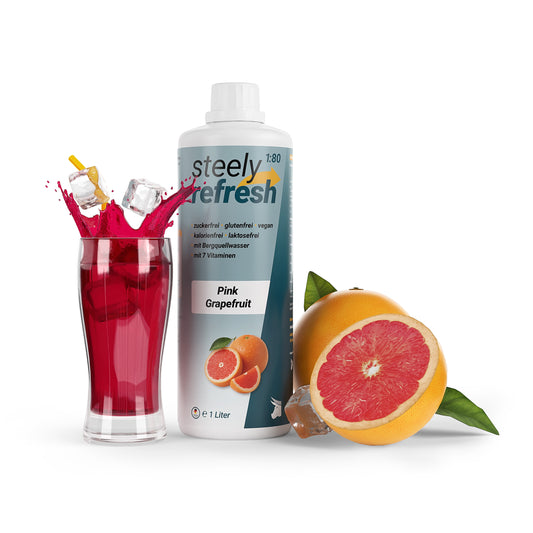 SteelyRefresh 1 Liter Fl. - Pink Grapefruit