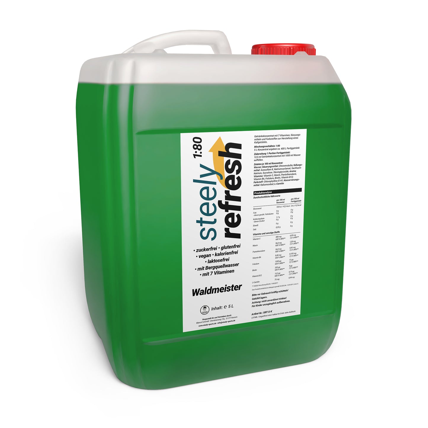SteelyRefresh 5 Liter Kan. - Waldmeister